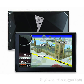 Car GPS with FM, Stereo Earphone Port and Bluetooth Function
